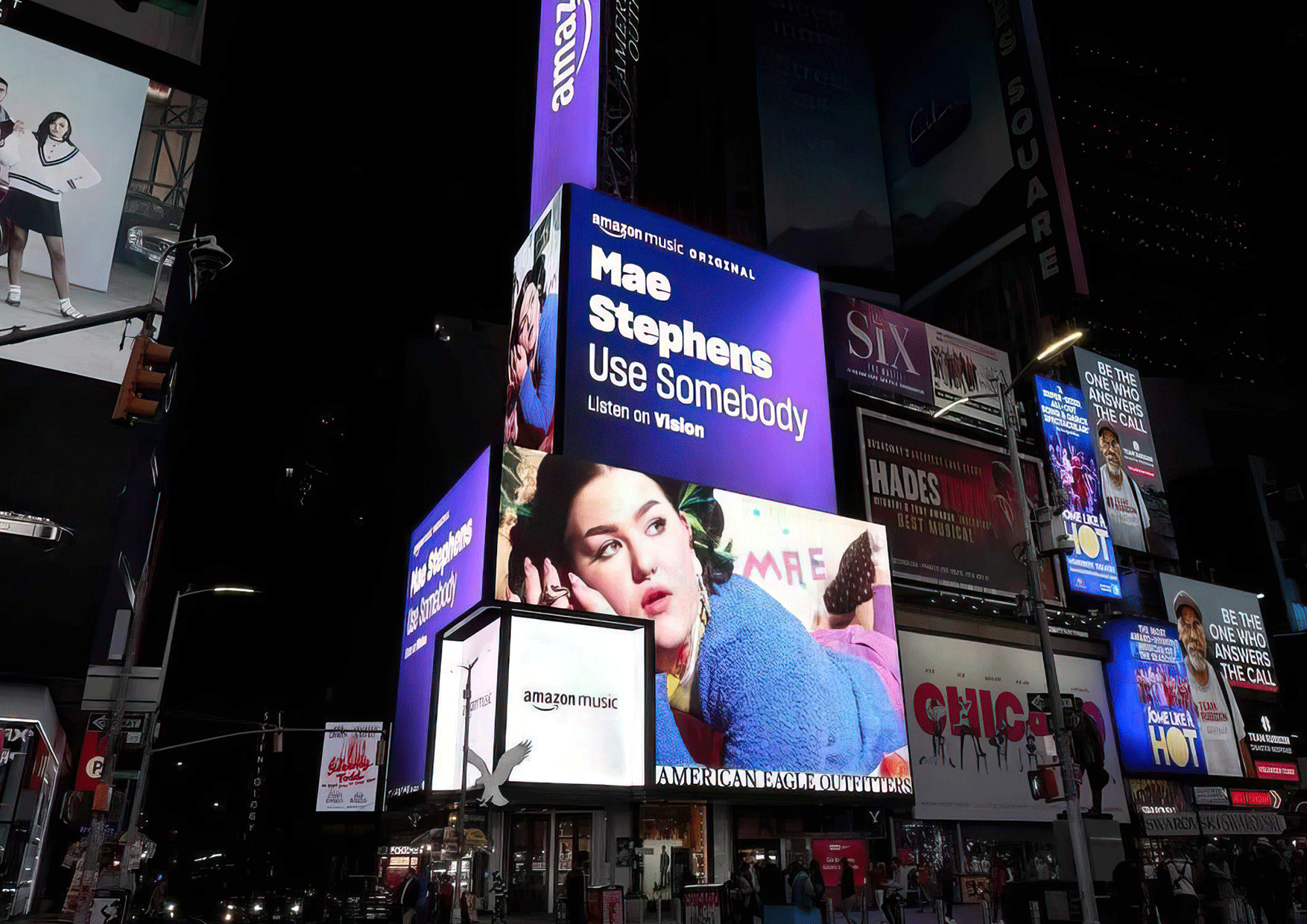 Mae Stephens: Time Square GIF