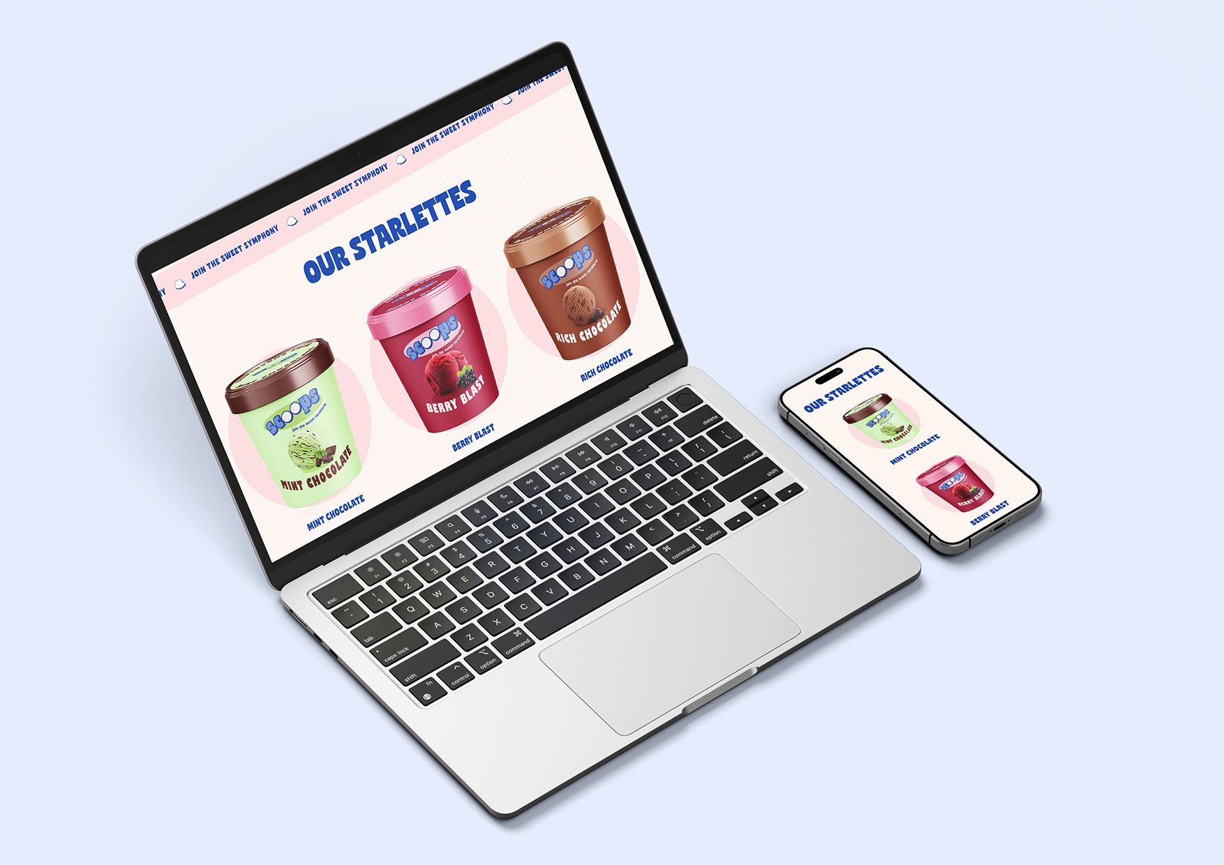 Scoops Ice cream Home Page